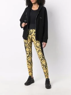 Versace legging à imprimé baroque