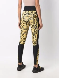Versace legging à imprimé baroque