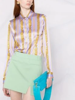 Versace blouse à imprimé La Greca