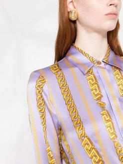Versace blouse à imprimé La Greca