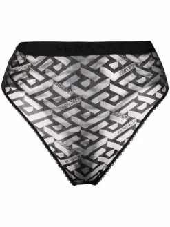 Versace bas de bikini à imprimé Greca Signature