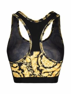 Versace brassière de sport à imprimé baroque