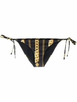 Versace bas de bikini Greca à imprimé chaîne