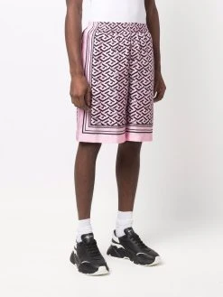 Prix Exclusifs Versace Short en soie à imprimé Greca bermudas homme 9 Versace short en soie à imprimé Greca