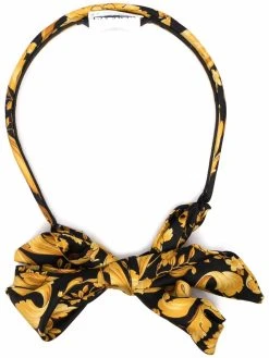 Versace serre-tête en soie à imprimé Barocco