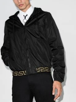 Versace veste bomber Greca à capuche