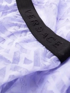 Versace collants à imprimé La Greca