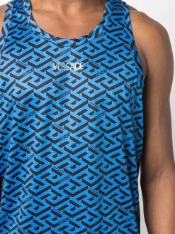 Versace débardeur à imprimé La Greca