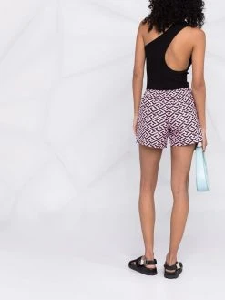 Versace short imprimé La Greca à lien de resserrage