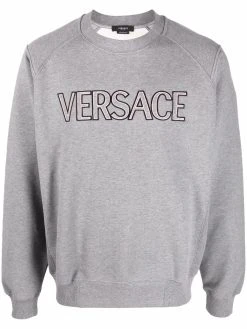 Versace sweat à logo brodé