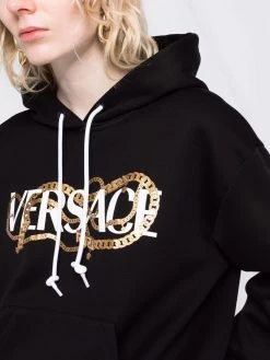 Versace hoodie à logo imprimé