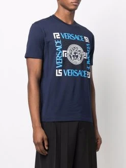 Versace t-shirt à logo imprimé