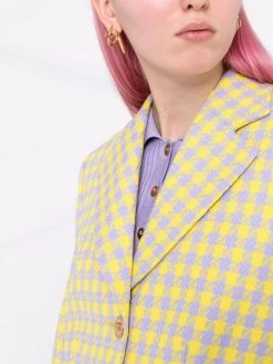Versace blazer à motif pied-de-poule