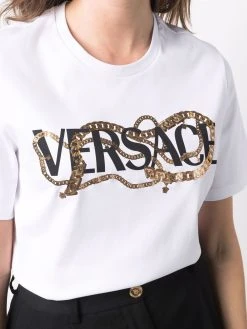 Versace T shirt à logo imprimé Prix Raisonnable t-shirts & jerseys femme 13 Versace t-shirt à logo imprimé