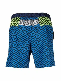Versace short de bain à imprimé Greca