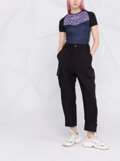 Versace haut La Greca à manches courtes