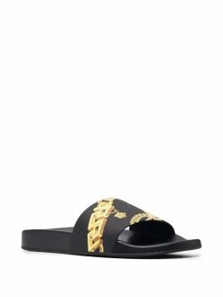 Versace claquettes La Greca imprimées