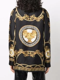 Versace Promos Chemise en soie à imprimé Medusa Renaissance chemises femme 10 Versace chemise en soie à imprimé Medusa Renaissance