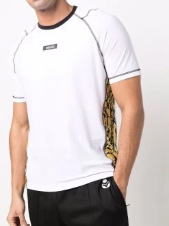 Versace t-shirt à empiècements contrastants