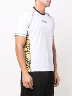 Versace t-shirt à empiècements contrastants