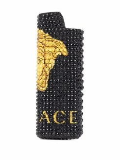 Versace porte-briquet Medusa à ornements en cristal