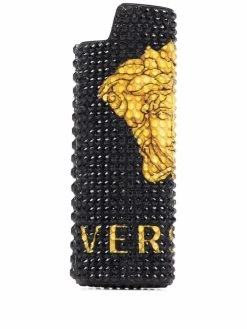 Versace porte-briquet Medusa à ornements en cristal